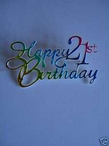Happy 21st Birthday Cake Decoration
