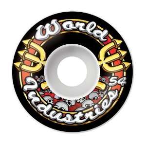  World Industries Skull Team Logo Skateboard Wheels Sports 
