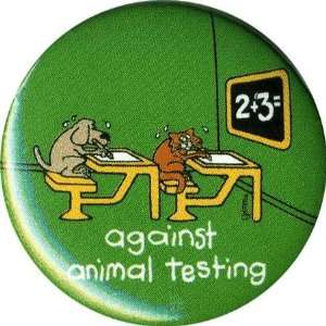  Against Animal Testing Button