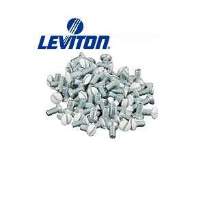  Leviton 88400 PRT Oval Head Milled Slot Wallplate Screws 5 
