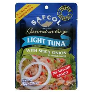 Safcol, Gourmet On Go Chnk Tuna Spcy Onn, 3.53 Ounce (12 Pack)  