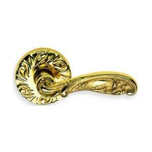  Omnia 1233 US3 EW Mortise with Roses Polished Brass Keyed 