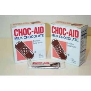 Choc Aid Chocolate Band Aids   12 Boxes  Grocery & Gourmet 