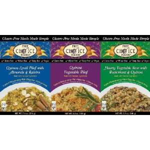 Free Choice Foods Gluten Free Quinoa Blends Trio Pack (Pack of 6 