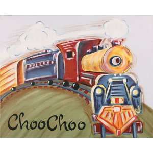 Choo Choo Hand Painted Canvas