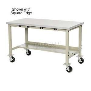   Safety Edge Mobile Power Apron Production Bench Tan