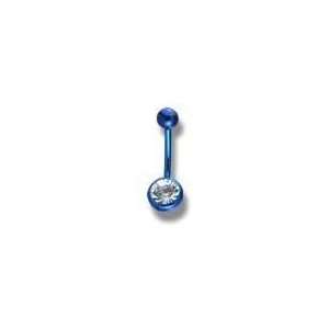  Body jewelry, Titanium with jewel, Belly Button ring T80 Jewelry