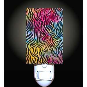  Rainbow Zebra Print Decorative Night Light