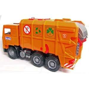  Bruder  orange recycling truck 