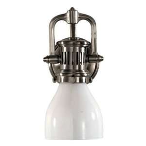  Visual Comfort SL2975AN WG Antique Nickel with White Glass 