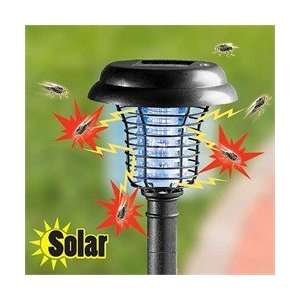 Solar Powered UV LED Bug Zapper w Solar Lights