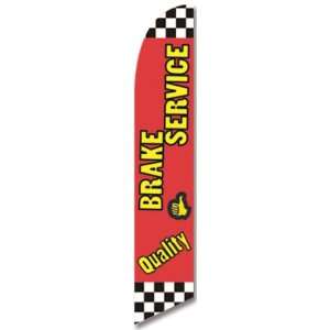  11.5ft x 2.5ft Quality Brake Service Feather Banner Flag 