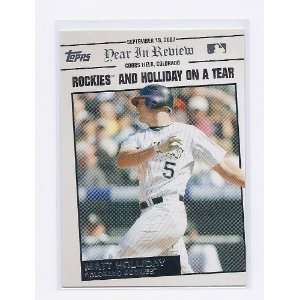  2008 Topps Year in Review #169 Matt Holliday Colorado 