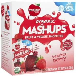 Revolution Foods   Organic Mashups, Beetbox Berry   3.17 oz. (4 pack 