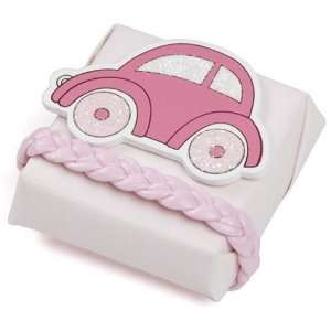 Pink Car on Pink Wrapper   Decorated Chocolate Baby Souvenirs