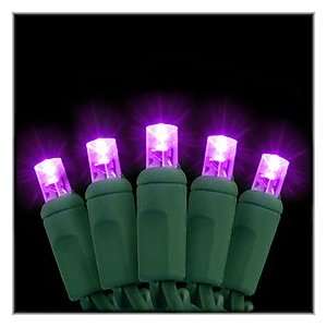  Purple 50 Light Holiday LED Lights