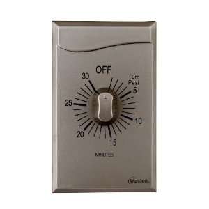   In Wall 30 Minute Mechanical Countdown Timer with Wallplate, Stainless