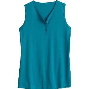  Womens Longtail Henley Tank   Kelly Green M Everything 