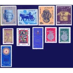  Persian Stamps Festival of the Arts 1960s Set of 10 MNH 