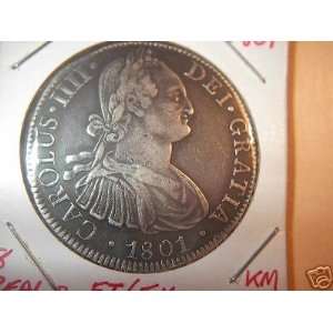  1801 Mexico 8 Reales Silver 