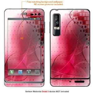  Protective Decal Skin STICKER for Verizon Motorola Droid 3 