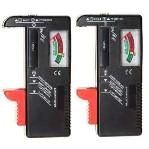 Battery Tester Compact Easy to Use for the Home,2 PACK tests,aa,aaa,c 