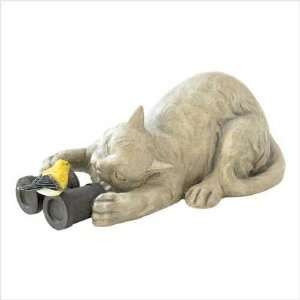  Birdwatching Kitty Statue Patio, Lawn & Garden