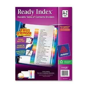  Index Divider, A Z, 20% PCC, Lettered, 8.5x11, Single 