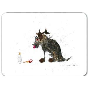 SET OF 6 MIXED MUCKY CRAZY FUNNY PUPS DOGS LUXURY PLACEMATS 11 x 8.5