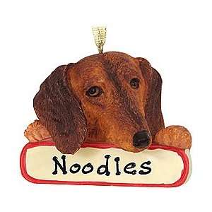  Personalized Dachshund Ornament