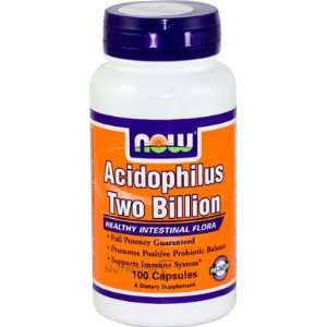  Now Acidophilus Two Billion, 100 Capsule Health 