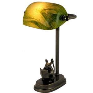    Pretty Bankers Table Lamp with Mouse 1428