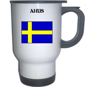  Sweden   AHUS White Stainless Steel Mug 