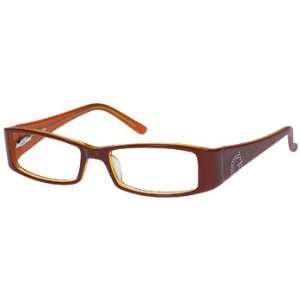  GUESS GU 1553 BRN DEMO LENS / DARK ORANGE Eyeglasses 