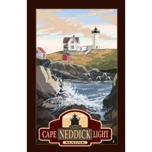  Northwest Art Mall MR 1599 Cape Neddick Lighthouse Maine 