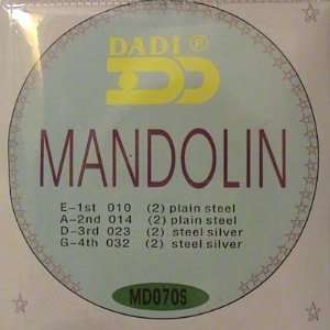  Mandolin Strings (Silver Plated Wound) Musical 