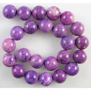  16mm purple crazy lace agate round beads 16 strand