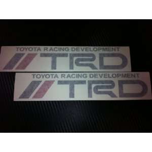 TRD Toyota Racing Development Decal Sticker (New) Black/red Size 9 