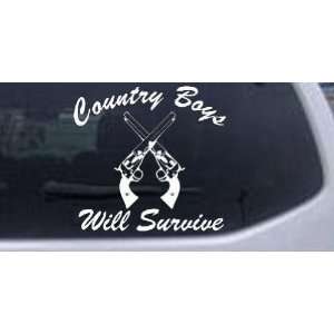 Country Boys Will Survive Country Car Window Wall Laptop Decal Sticker 
