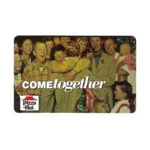 Collectible Phone Card 20m Pizza Hut Come Together (Norman Rockwell 