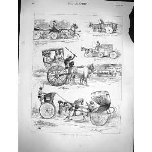  1878 Stree Travelling Bombay Buggy Reckla Shigram Horse 