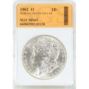  1902 O MS65 Morgan Silver Dollar Graded by SGS Everything 