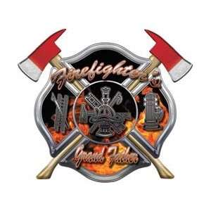  Firefighters Grand Father Inferno Maltese Cross Decal with 