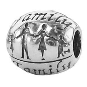    Zable Sterling Silver Family Bead Charm BZ 1940 Zable Jewelry