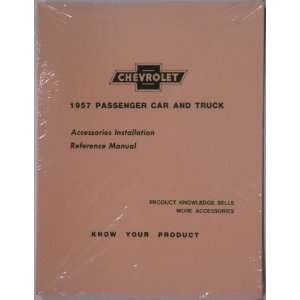  Chevy Accessory Installation Manual, 1957 Automotive