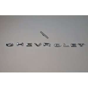  Chevy Trunk Panel CHEVROLET Letter Set, Impala, Good, 1964 