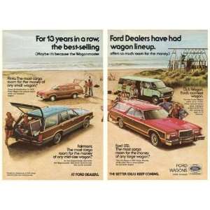  1978 Ford Pinto Fairmont LTD Club Wagon 2 Page Print Ad 