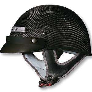  Vega CFS Half Helmet   2X Small/Gloss Black Automotive