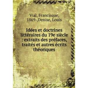  IdÃ©es et doctrines littÃ©raires du 19e siÃ¨cle 