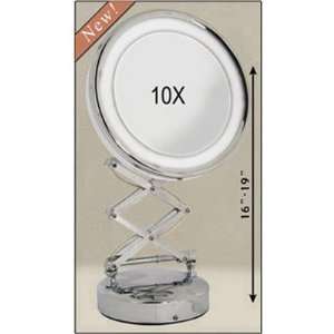  Rucci Extendable Lighted Mirror 8.5 D x 16   19H Beauty